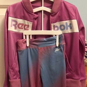 Toddler girls purple Reebok track suit size 4T